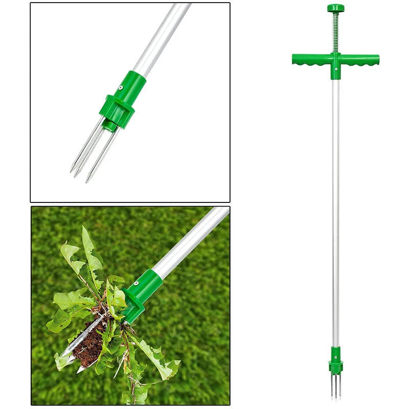 Long Handle Weed Remover Durable Garden Lawn Weeder Outdoor Yard Grass Root Puller Tools Garden Planting Elements