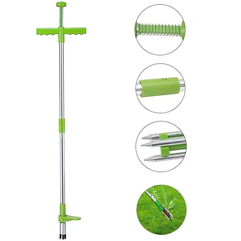 Long Handle Weed Remover Durable Garden Lawn Weeder Outdoor Yard Grass Root Puller Tools Garden Planting Elements