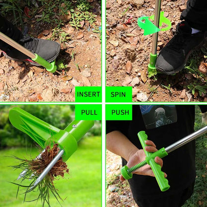 Long Handle Weed Remover Durable Garden Lawn Weeder Outdoor Yard Grass Root Puller Tools Garden Planting Elements