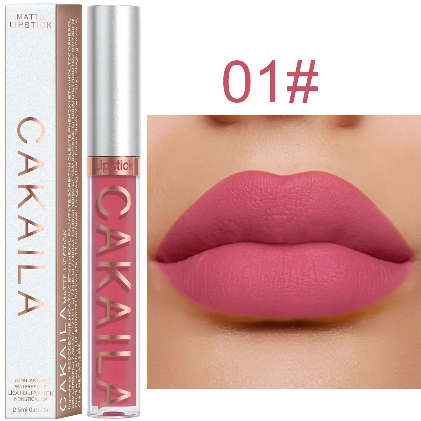 Long Lasting Velvet Matte Nude Brown Lip Gloss Waterproof Liquid Lipstick Lips Makeup Women Beauty Red Non-stick Cup Lip Gloss