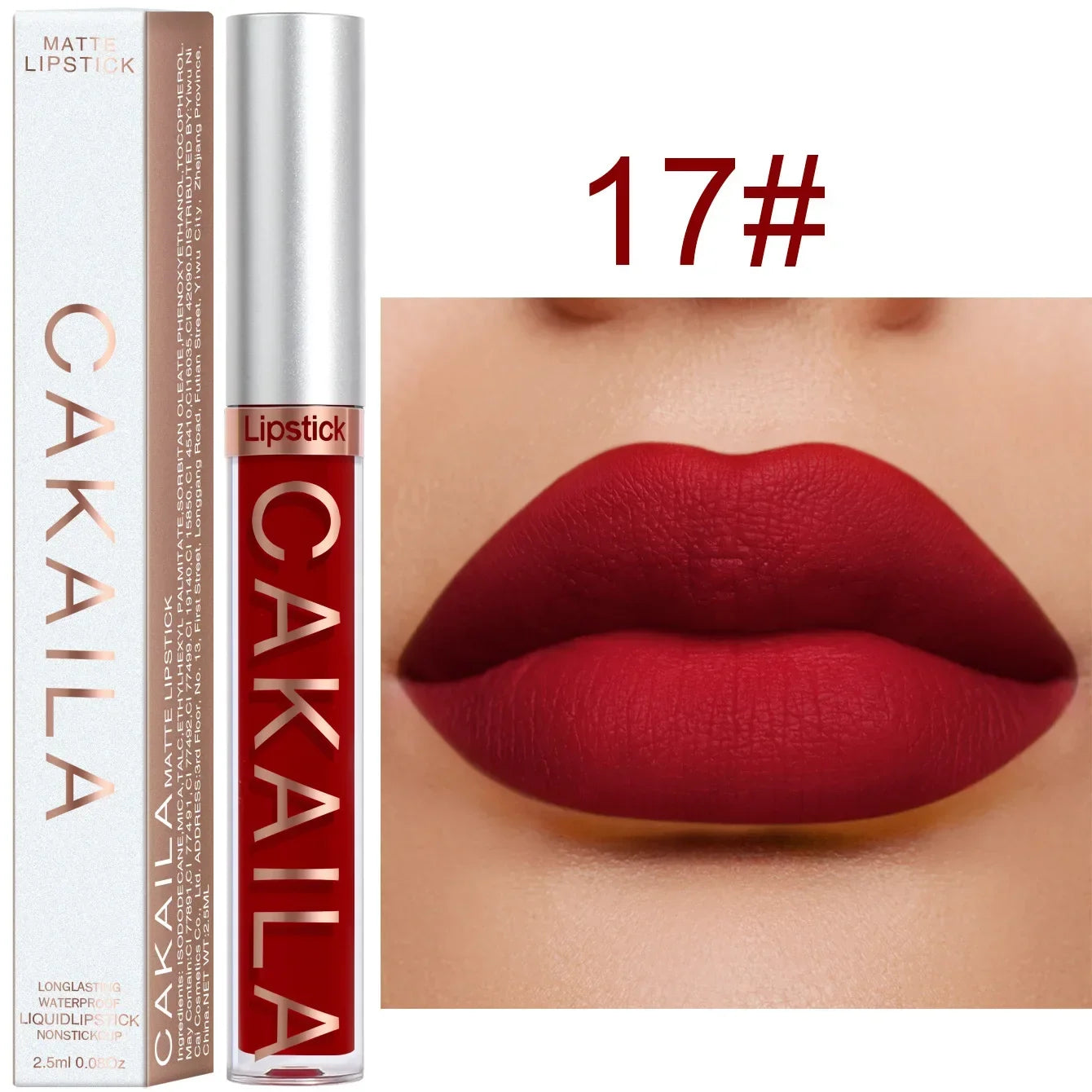 Long Lasting Velvet Matte Nude Brown Lip Gloss Waterproof Liquid Lipstick Lips Makeup Women Beauty Red Non-stick Cup Lip Gloss