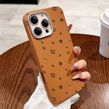 PC Lovely Cool Cat Phone Case  Xiaomi Poco F6 F5 X6 X5 X3 M6 Pro 4G Mi 11 Lite 5G 13T Pro Shockproof Soft Leather Back Cover