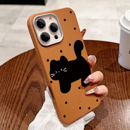 PC Lovely Cool Cat Phone Case  Xiaomi Poco F6 F5 X6 X5 X3 M6 Pro 4G Mi 11 Lite 5G 13T Pro Shockproof Soft Leather Back Cover