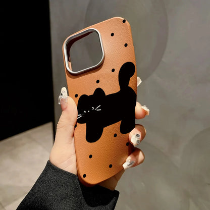 PC Lovely Cool Cat Phone Case  Xiaomi Poco F6 F5 X6 X5 X3 M6 Pro 4G Mi 11 Lite 5G 13T Pro Shockproof Soft Leather Back Cover