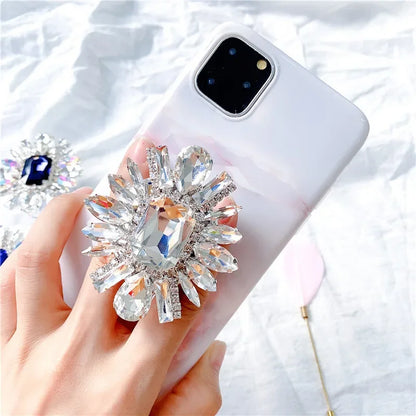 PC Luxurious Diamond Crystal  Grip Tok Stand For Cell Phone Holder Gem Noble Mobile Ring Support Universal Griptok Accessories