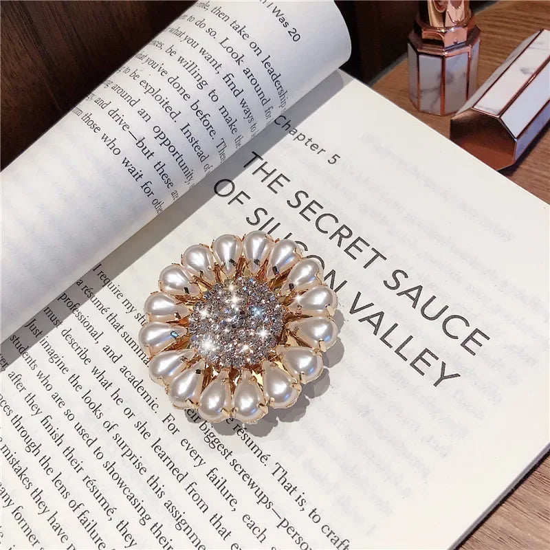 PC Luxurious Diamond Crystal  Grip Tok Stand For Cell Phone Holder Gem Noble Mobile Ring Support Universal Griptok Accessories