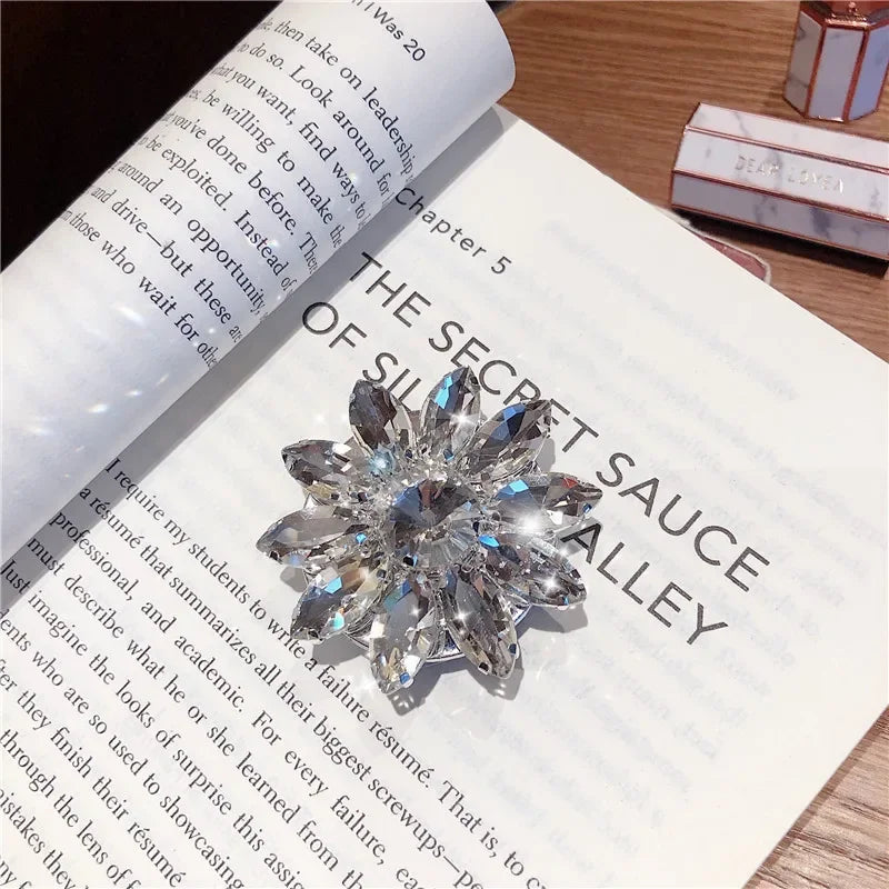 PC Luxurious Diamond Crystal  Grip Tok Stand For Cell Phone Holder Gem Noble Mobile Ring Support Universal Griptok Accessories