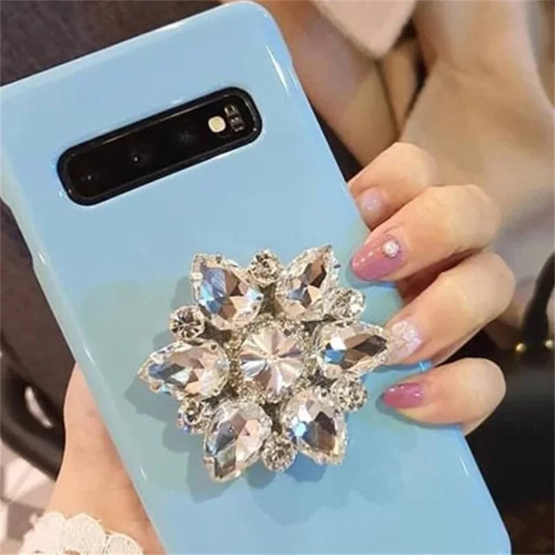 PC Luxurious Diamond Crystal  Grip Tok Stand For Cell Phone Holder Gem Noble Mobile Ring Support Universal Griptok Accessories