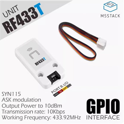 M5Stack RF433T  Wireless RF transmitter SYN115 Application of Radio Frequency Remote Control Automation