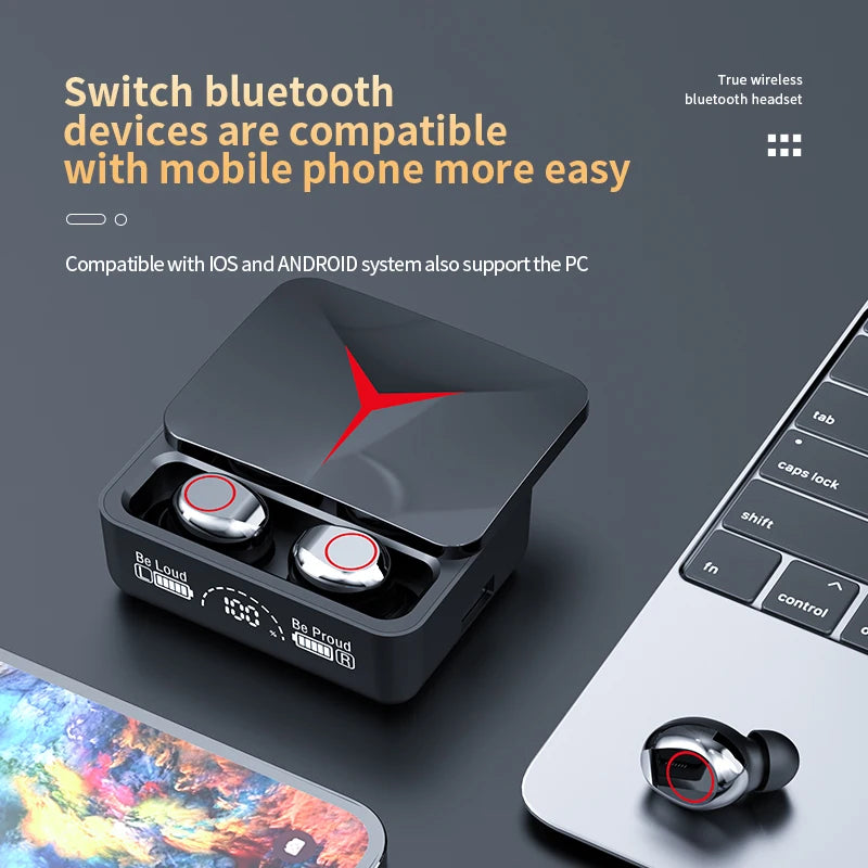 PCM90 Bluetooth Earphones Wireless Bluetooth In Ear High Power Noise Reduct