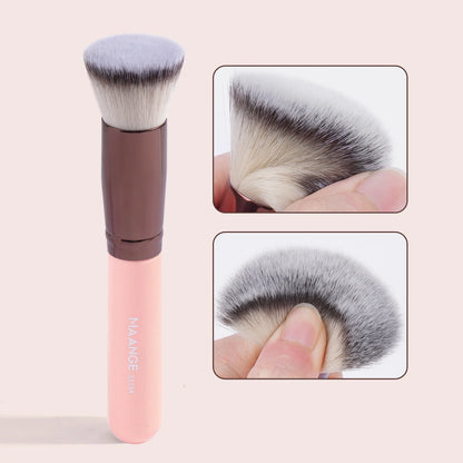 MAANGE 1PCS Foundation Makeup Brush Flat Concealer Powder Blush Brush with Box Dense Soft Bristle Brush Beauty Tool For Women