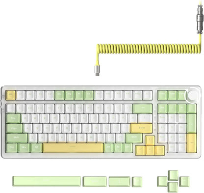 PCMAMBASNAKE x AJAZZ AK992 Mechanical PC Gaming Keyboard,99Keys Hot Swappab