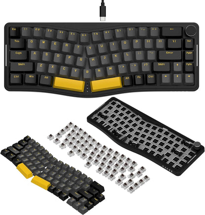 PCMAMBASNAKE x ATTACK SHARK AKS068 Alice Layout Wired Mechanical Keyboard,