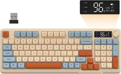 Clavier de jeu sans fil PCMAMBASNAKE x ZIYOU LANG M96, contrôle par bouton Bluetooth