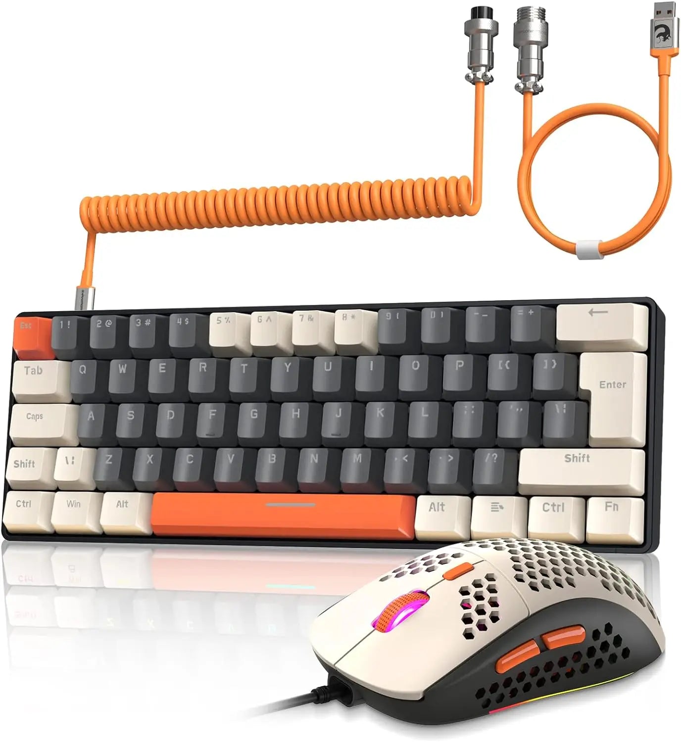 PCMAMBASNAKE x ZIYOU LANG T60PRO 60% Mechanical Keyboard and Mouse Combo+Co