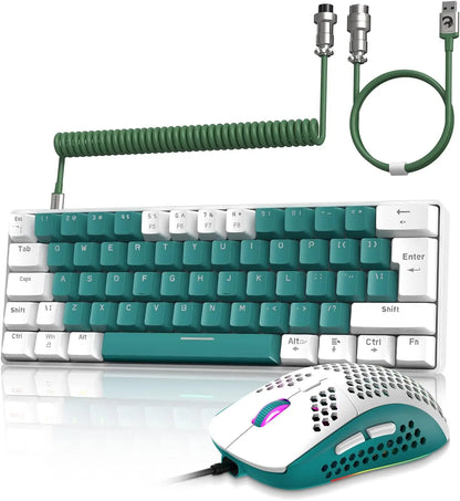 PCMAMBASNAKE x ZIYOU LANG T60PRO 60% Mechanical Keyboard and Mouse Combo+Co