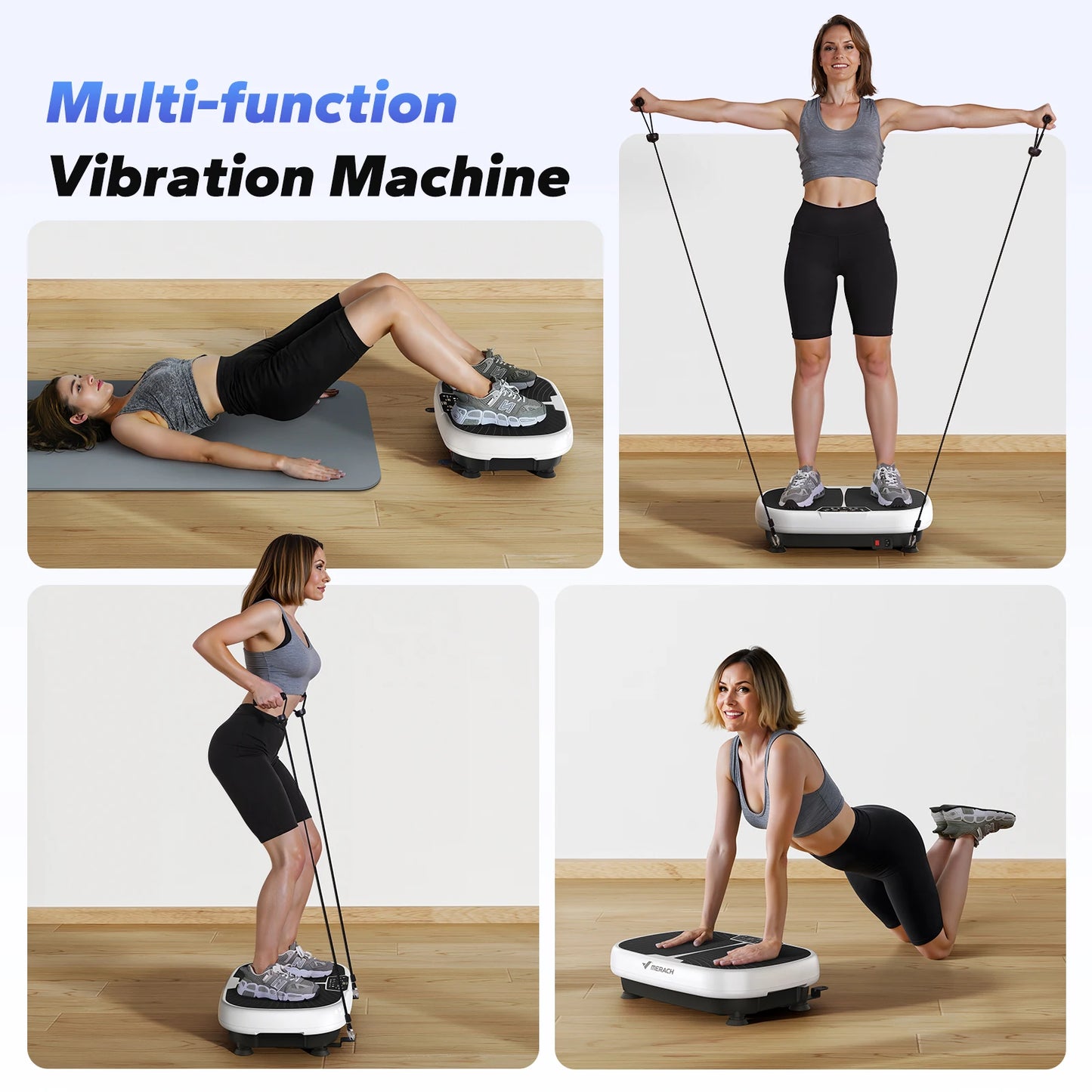 PC MERACH EMS Vibration Plate Exercise Machine  Lymphatic Drainage Relieve