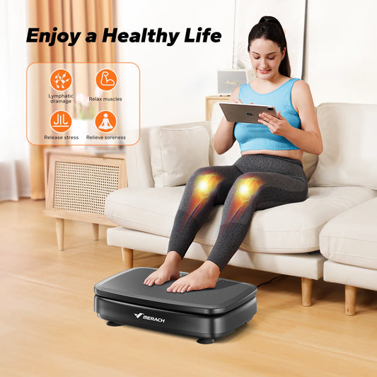 PC MERACH Vibration Plate Exercise Machine Vibration Plate  Lymphatic Drain