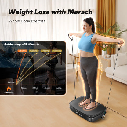 PC MERACH Vibration Plate Exercise Machine Vibration Plate  Lymphatic Drain