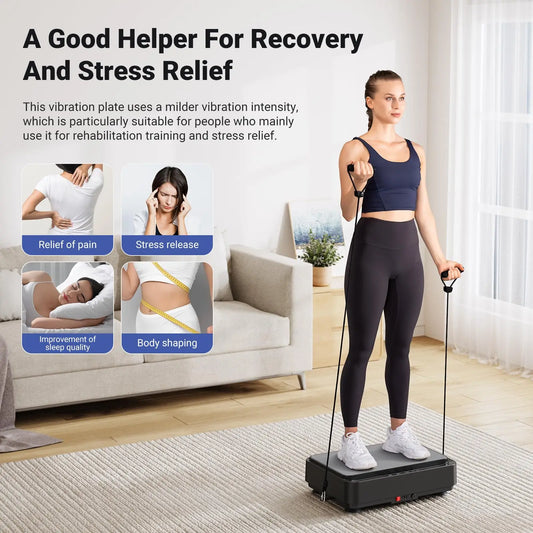 PC MERACH Vibration Plate Exercise Machine Vibration Plate  Lymphatic Drain