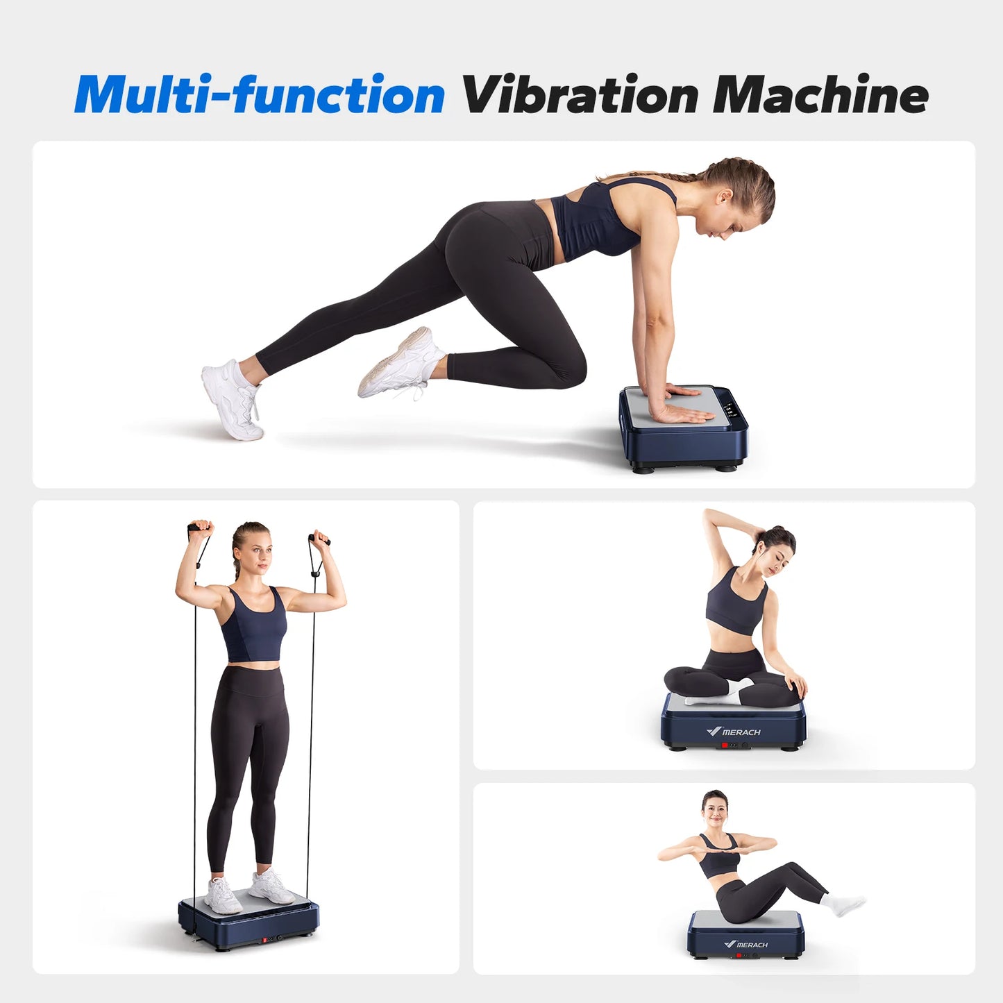 PC MERACH Vibration Plate Exercise Machine Vibration Plate  Lymphatic Drain