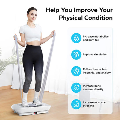 PC MERACH Vibration Plate Exercise Machine Whole Body Workout Power Vibrate