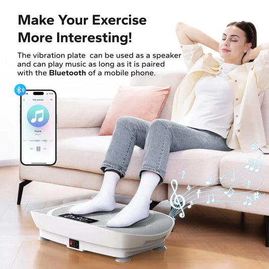 PC MERACH Vibration Plate Exercise Machine Whole Body Workout Power Vibrate