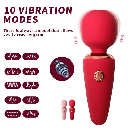 MINI 10 Vibration Modes Masturbator Small and Exquisite Advanced Silicone Sex Toys Vibrator Dildo Adult Supplies Penetration 18+