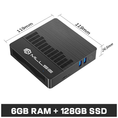 PCMLLSE Mini PC M2 Air Intel Gemini Lake N4000 Windows 11 6GB RAM 128GB ROM