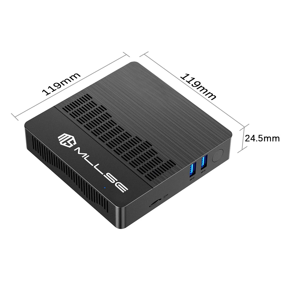 PCMLLSE Mini PC M2 Air Intel Gemini Lake N4000 Windows 11 6GB RAM 128GB ROM