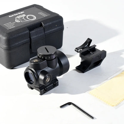 MR0 2 MOA Reticle Rifle Red Dot Sight Scope Tactical Hunting Shooting Collimator Sight W/20MM Picatinny Rail Low Mount