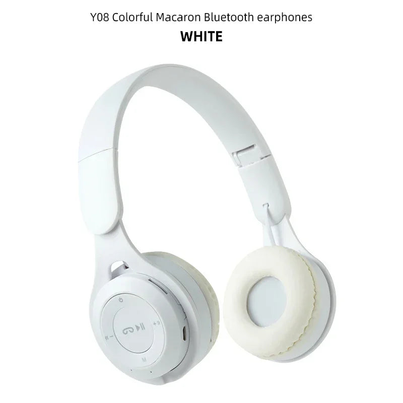 PCMacaron Headphones Kids Wireless Bluetooth Headphone Stereo Headband Gami