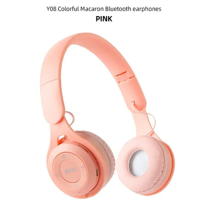 PCMacaron Headphones Kids Wireless Bluetooth Headphone Stereo Headband Gami