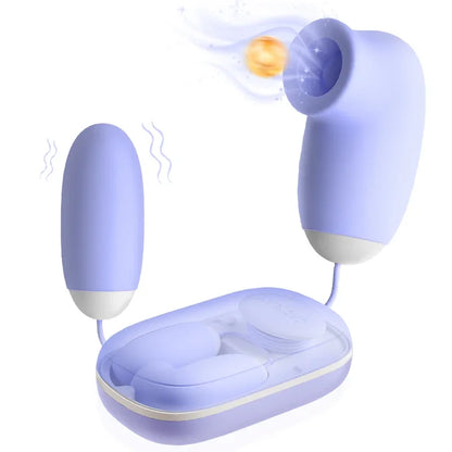 Magical Sucking Vibrating Egg Massager 24 Mode Clitoral Nipple Sucker Stimulator Clit G Spot Private Vibrator Sex Toys  Women