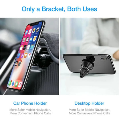 PC Magnetic Car Phone Holder For iPhone Samsung S10 GPS 360 Degree Navigation Air Vent Mont Stand Holder For Mobile Phone In Car