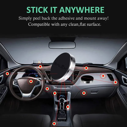 PC Magnetic Phone Car Holder Universal Magnetic Mount Bracket Stick on Car Dashboard Wall  iPhone Samsung Xiaomi Huawei