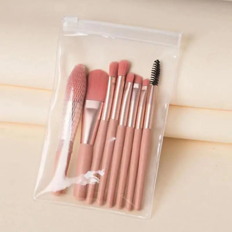 Make Up Brushes Set Cosmetic Powder Eye Shadow Foundation Blush Blending Concealer Professional Beauty Tool 8pcs