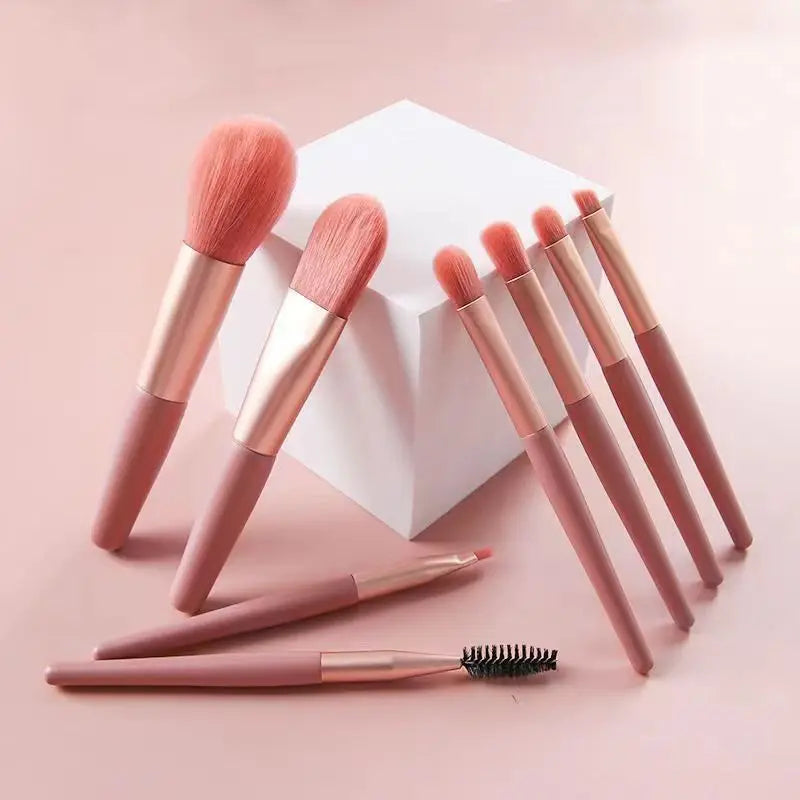 Make Up Brushes Set Cosmetic Powder Eye Shadow Foundation Blush Blending Concealer Professional Beauty Tool 8pcs