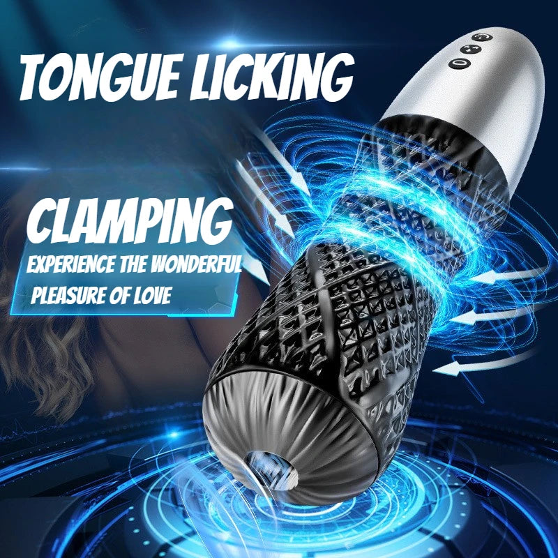 Male Masturbator Vacuum Sucking Masturbators Tongue Blowjob Masturbator Cup Sex Toys  Men Sexmachine Pocket Pussy Masturbator gtooza.com