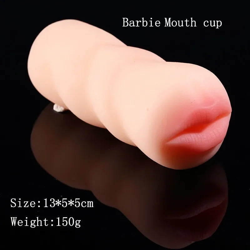 Male Sex Masturbator Super Realistic Deep Vagina  Man Silicone Oral Sexual Masturbation  Cup Adult Erotic Product