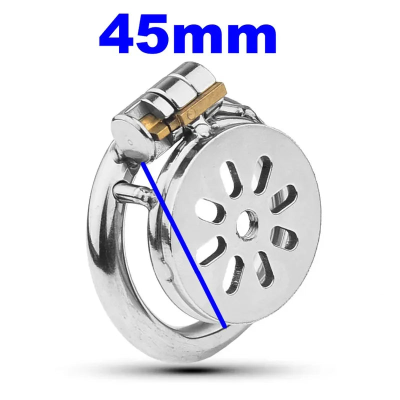 GtoozaMale  Super Mini Stainless Steel Chastity Device Penis Cage Cock Ring With Lock Sex Toys  Men BDSM Sissy gtooza.com