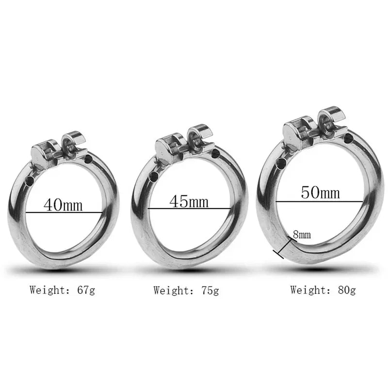 GtoozaMale  Super Mini Stainless Steel Chastity Device Penis Cage Cock Ring With Lock Sex Toys  Men BDSM Sissy gtooza.com