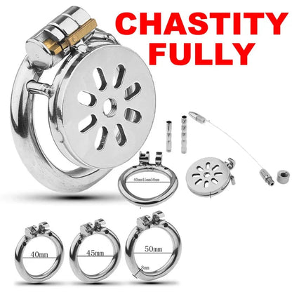 GtoozaMale  Super Mini Stainless Steel Chastity Device Penis Cage Cock Ring With Lock Sex Toys  Men BDSM Sissy gtooza.com