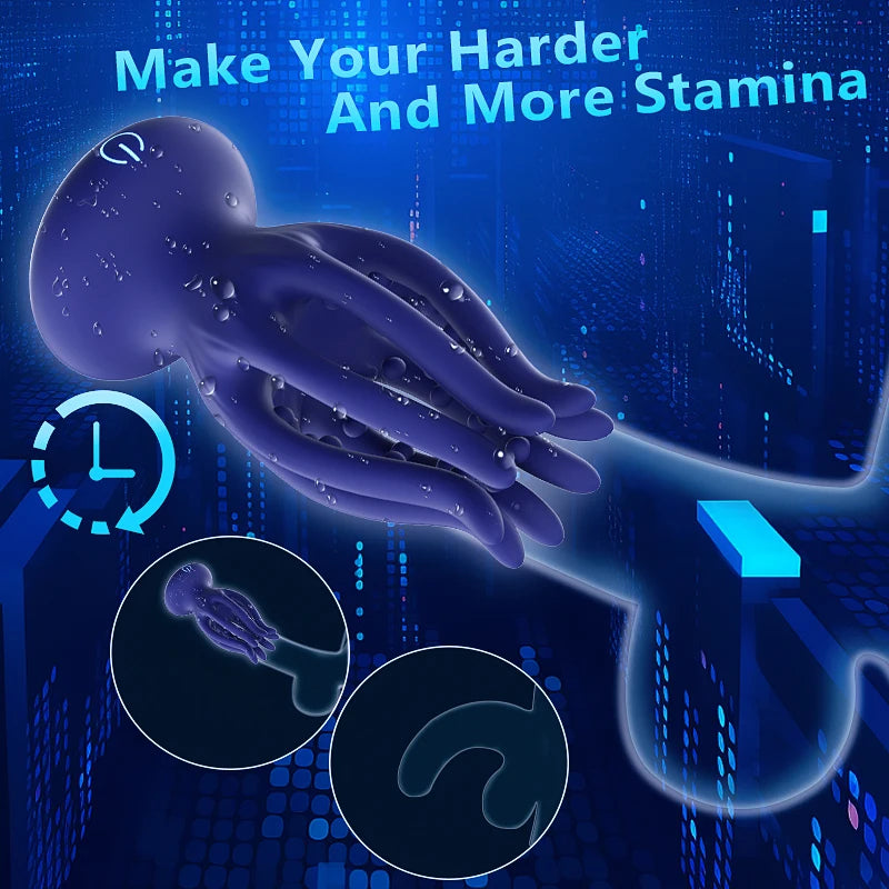 Masturbation Cup Glans Tentacle Vibration Massager Endurance Exercise Masturbation Cup Sexy Adult Man Pocket Pussy Sexmachine gtooza.com