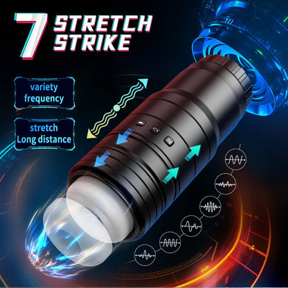 Masturbation cup fully automatic retractable vibration sucking heating male masturbation supplies sex toys pussey toy  men gtooza.com