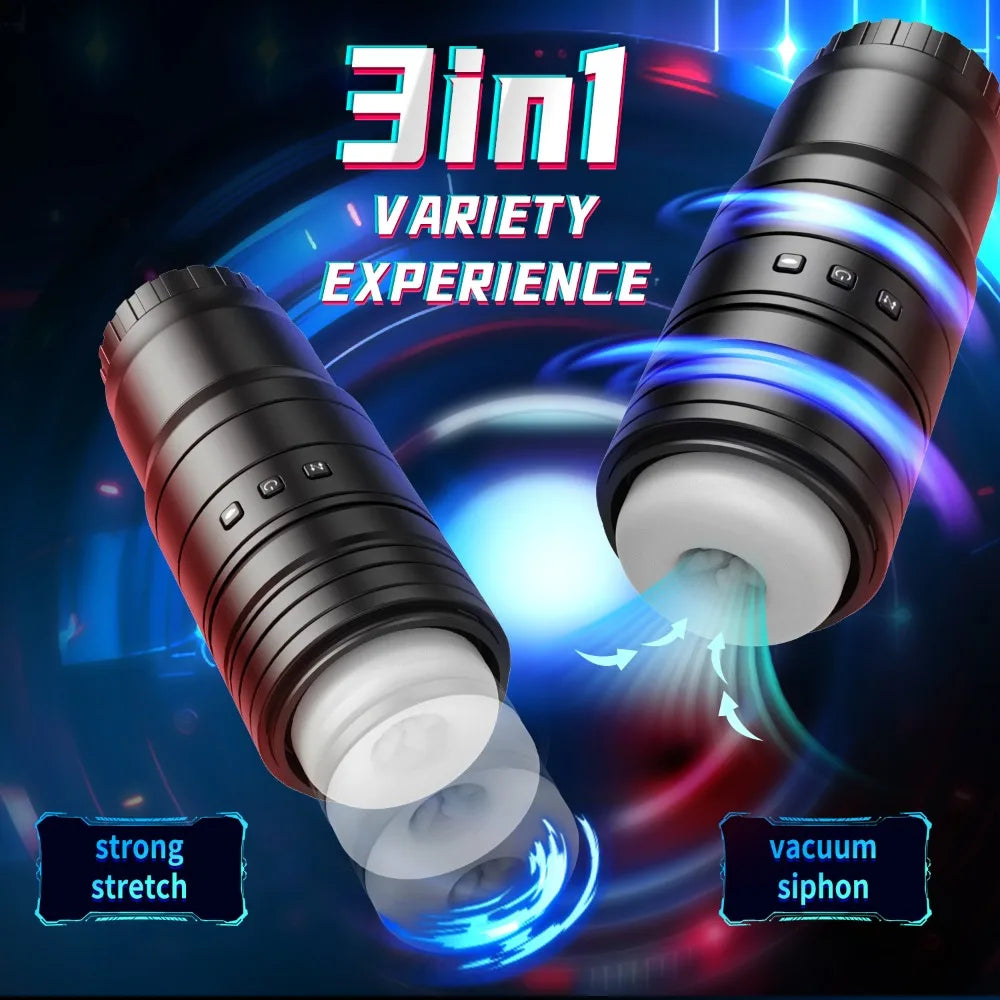 Masturbation cup fully automatic retractable vibration sucking heating male masturbation supplies sex toys pussey toy  men gtooza.com