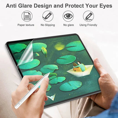 Matte Writing on Paper Screen Protector for Apple iPad Pro 11 12.9 2024 iPad Air 4 5 2 3 Mini 6 7 Paper Feel Film Accessories