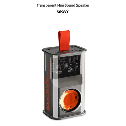 PCMechanical Transparent Mecha Music Speakers Bluetooth- Wireless Stereo Sp