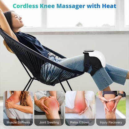 PC Medcursor Electric Heating Massage Knee Pad Wireless Heated Knee Massage