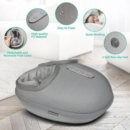 PC Medcursor Foot Massager Heating Therapy Adjustable Shiatsu Deep Kneading